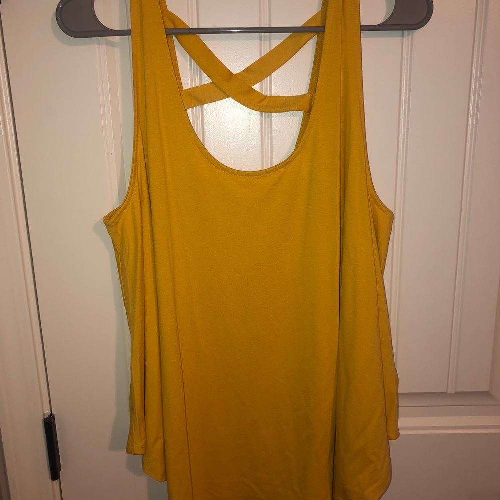 Mustard yellow tank
